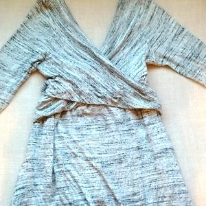 Criss Cross Heather Gray Dress